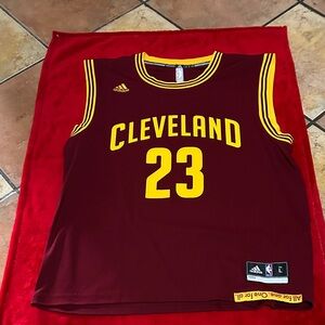 Adidas Cleveland Maroon and Yellow Jersey